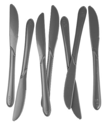 Plastic Knives - Metallic Silver Pk20