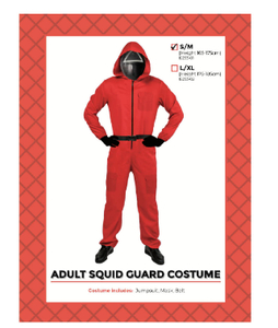 Costume - Adult Squid Guard Costume  (Pink Triangle)