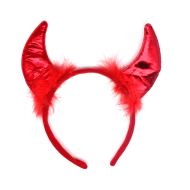 Headband - Devil (Metallic Red)
