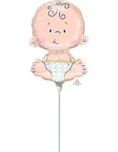 Mini Foil Balloon -  14" Welcome Baby Foil Balloon ( Air Filled )