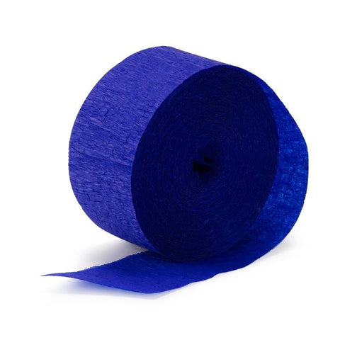 Crepe Streamers - Dark Blue 30m