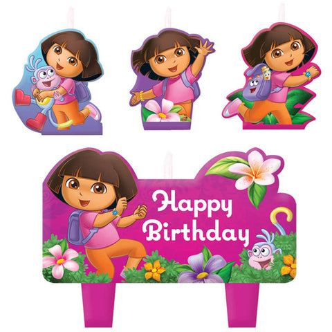 Birthday Candle Set - Dora the Explorer 4 pc