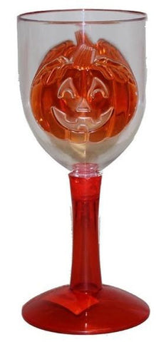 Pumpkin Jack O Lantern Wine Goblet 300ml