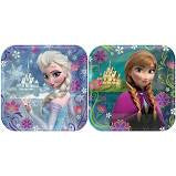 Paper Plate - Frozen Lunch Plates Assorted Designs Square 17cm