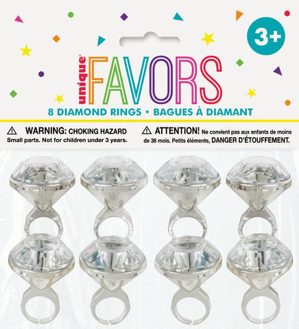 Rings - 8 Diamond Shape Rings