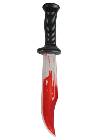 Knife w/Flowing Blood Plastic 45cm