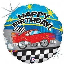 Foil Balloon 18" - Race Car Birthday