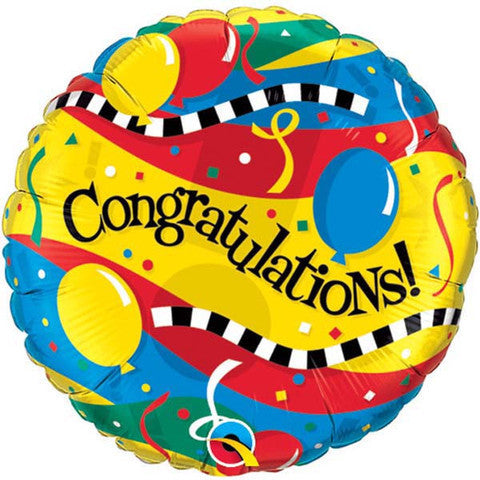 Foil Balloon 36" - Congratulations Balloons & Streamers