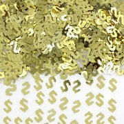 Confetti Scatters - $ Dollar Sign Gold