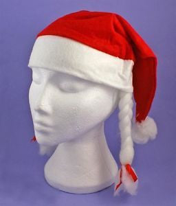 Hat - Mrs Claus with Pigtails