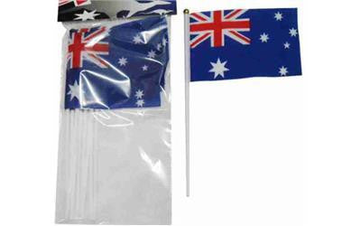 Flag - Australian Flag On Stick Pk 8