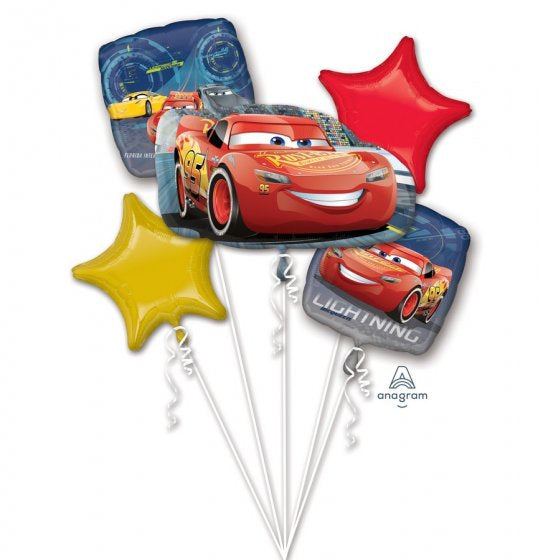 Foil Balloon Bouquet - Disney Cars Pixar
