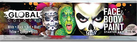 Face & Body Paint -  Starter Set 5 x 23ml Global