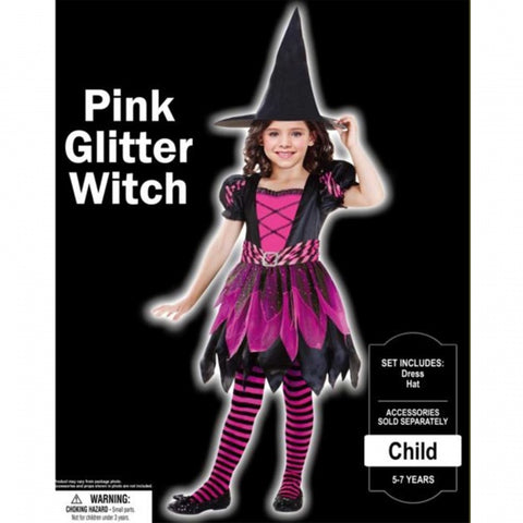 Costume - Pink Glitter Witch (Child)