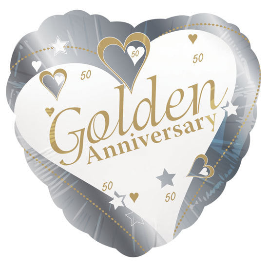 Foil Balloon 18" - 50th Golden Anniversary