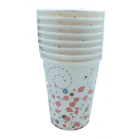Paper Cups - Sparkling Fizz Rose Gold 266ml Pk8