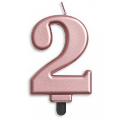 Candle - Numeral Jumbo Rose Gold #2