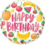 Foil Balloon 18" - Happy Birthday Fruits