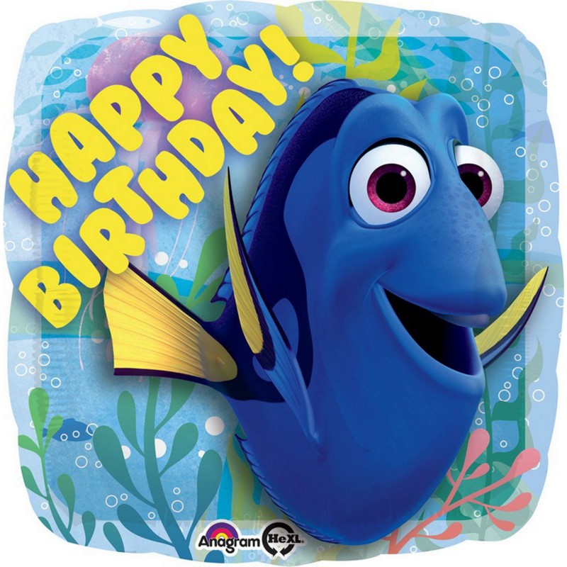 Foil Balloon 18" - Finding Dory Happy Birthday