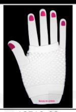 Gloves - Fishnet Glove (Short White)