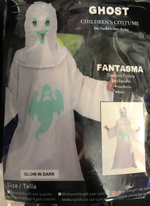Costume - Ghost Glow In The Dark (Child)