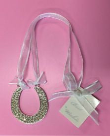 Wedding Charm - Silver Horseshoe Pendant