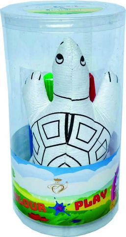 Small Plush Toy Turtle Coloring Kit 13cm