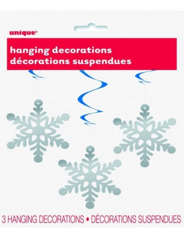Hanging Decoration - Snow Flake Pk3