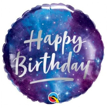 Foil Balloon 18" - Happy Birthday Galaxy Foil Balloon 18"