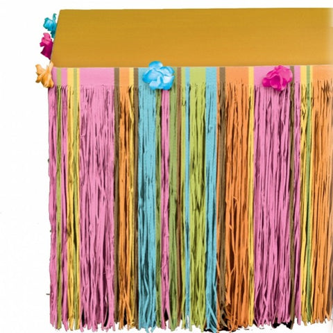 Table Skirt -Totally Tiki Multicoloured and Flower
