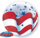 Bubble Balloon 22" - Patriotic Stars & Stripes American Flag Balloon