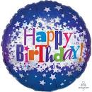 Foil Balloon 18" -  Happy Birthday Bright Star