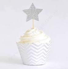 Cupcake Wrappers - Silver