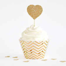 Cupcake Wrapper - Gold