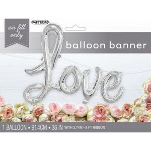 Foil Balloon Banner- Love