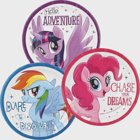 Paper Plates - My Little Pony Friendship Adventures 17cm Round Assorted Plates