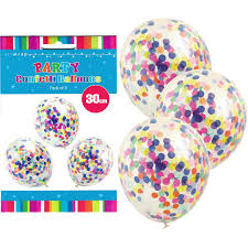 Balloon - 3PK Confetti Multi Colour 30CM