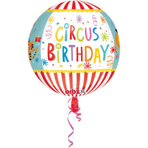 Foil Balloon Orbz 16'' - Circus Theme Birthday