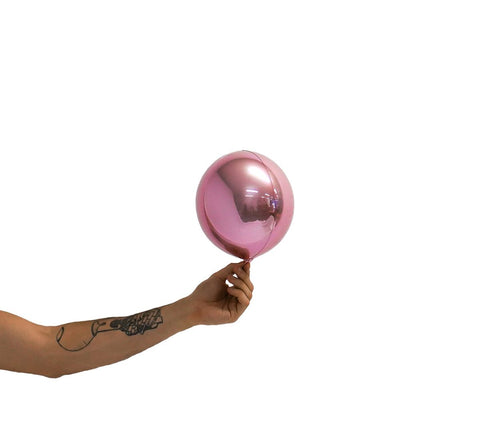 Foil Balloon Loon Balls 7'' - Metallic Light Pink