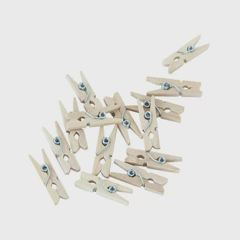 Craft Pegs - Wooden Mini Natural Pegs
