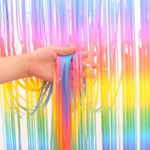 Curtain - Pastel Rainbow Colour Curtain