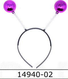 Headband - Metallic Ball Headband (Pink)