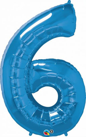 Foil balloon Megaloon - 6 Blue
