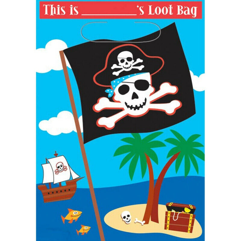 Loot Bags - Pirate Loot Party Bags Pack of 8