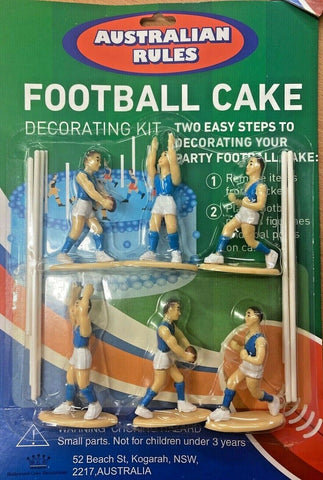 Cake Kit - Football Australian Rules Blue & White