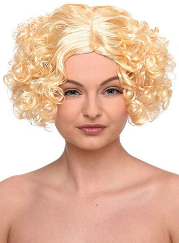 Wig - Short Blonde Curly Bob