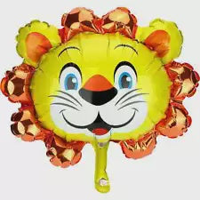 Foil Balloon 14'' - Mini Shape Lion Head Air Inflated