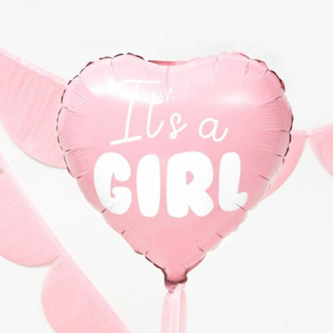 Foil Balloon 18'' - Pink It's a Girl Heart