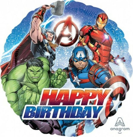 Foil Balloon 17" - Avengers Happy Birthday