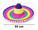 Mexican Hat with white pom pom